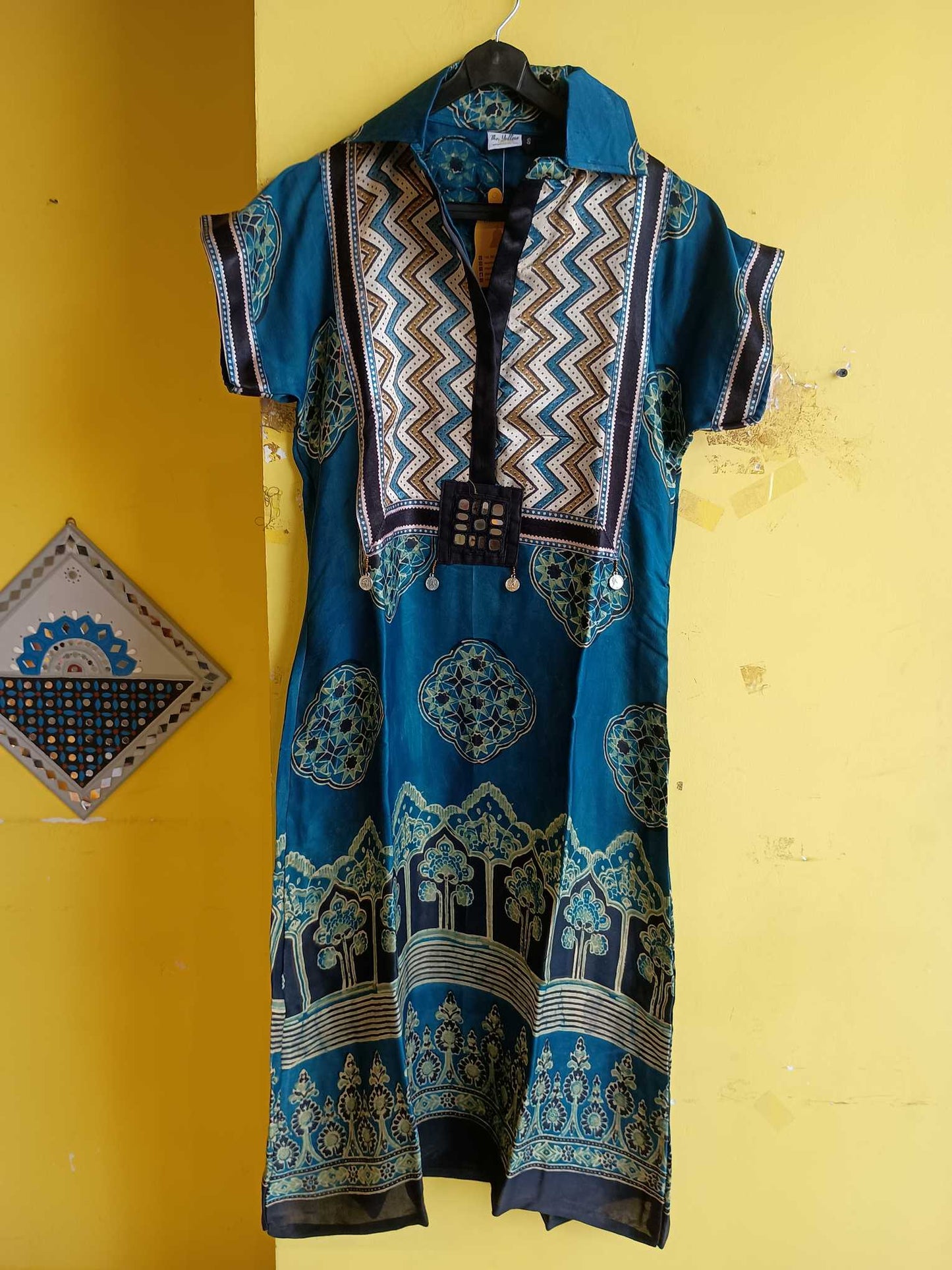 "Advika"New modal silk kaftan style kurti