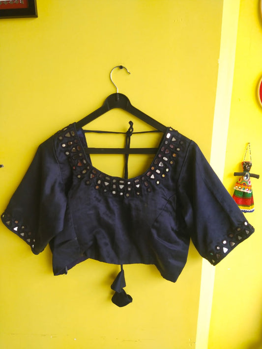 "Shriya" New Mashru mirror work blouse
