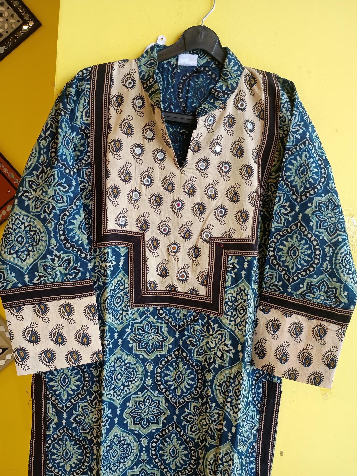"Cheena" Natural cotton coller neck kurti