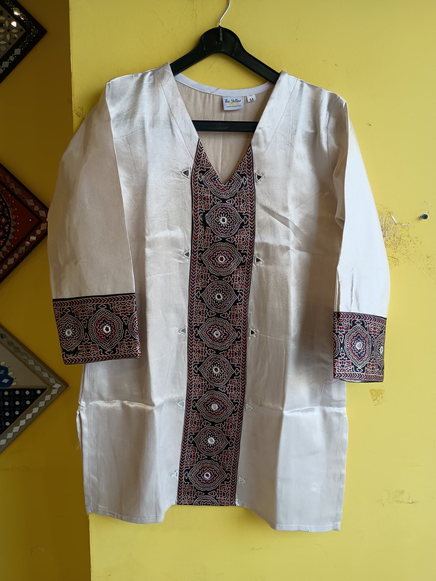"Ridhi" Mashru mirror work short top