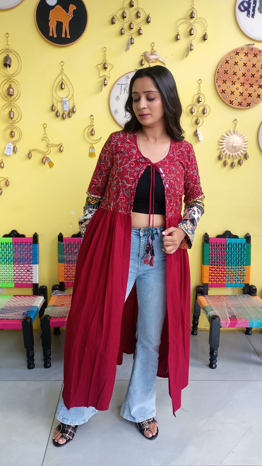 "Ishani" Navratri special long jacket