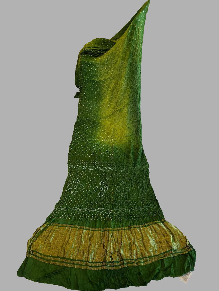 *Yamini*Modal double colour bandhej saree