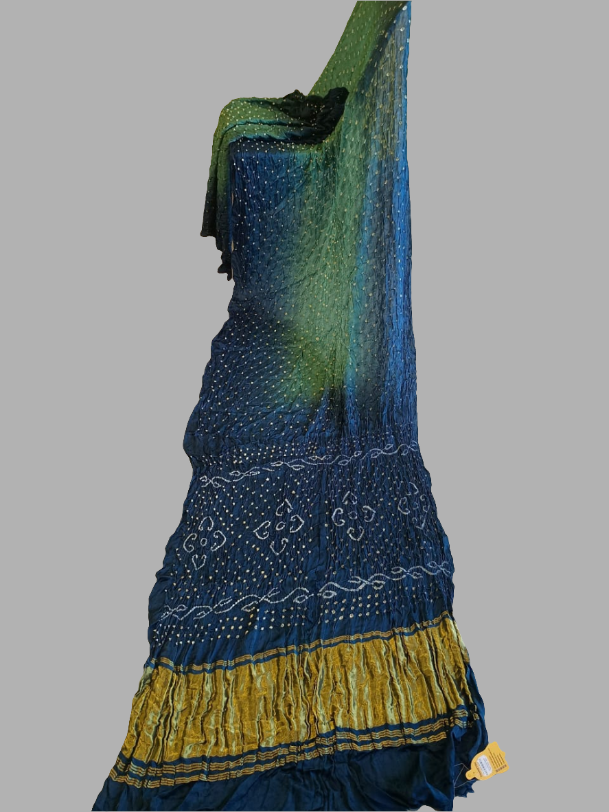 *Yamini*Modal double colour bandhej saree