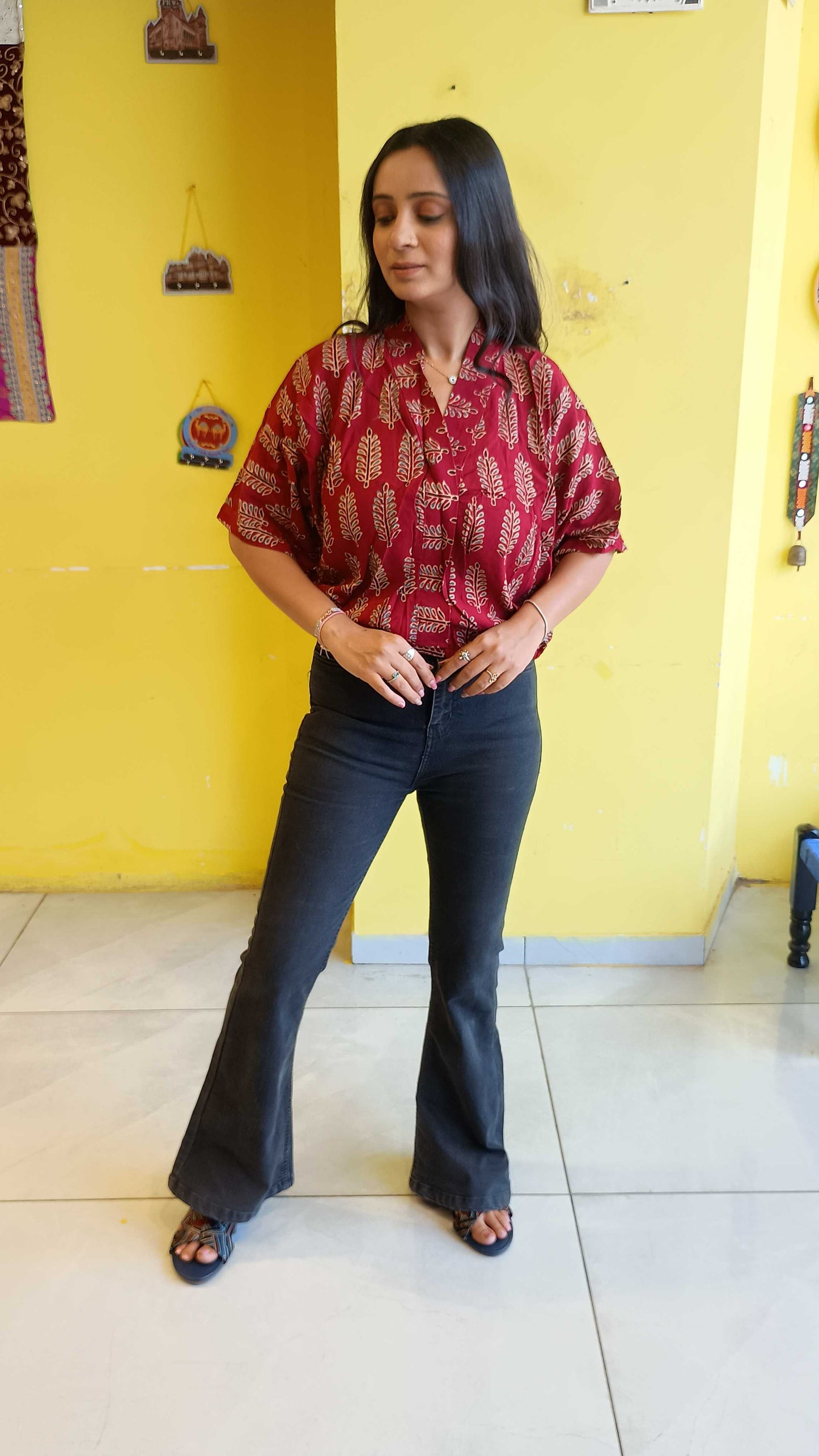 "Neeva* Natural rayon balloon top