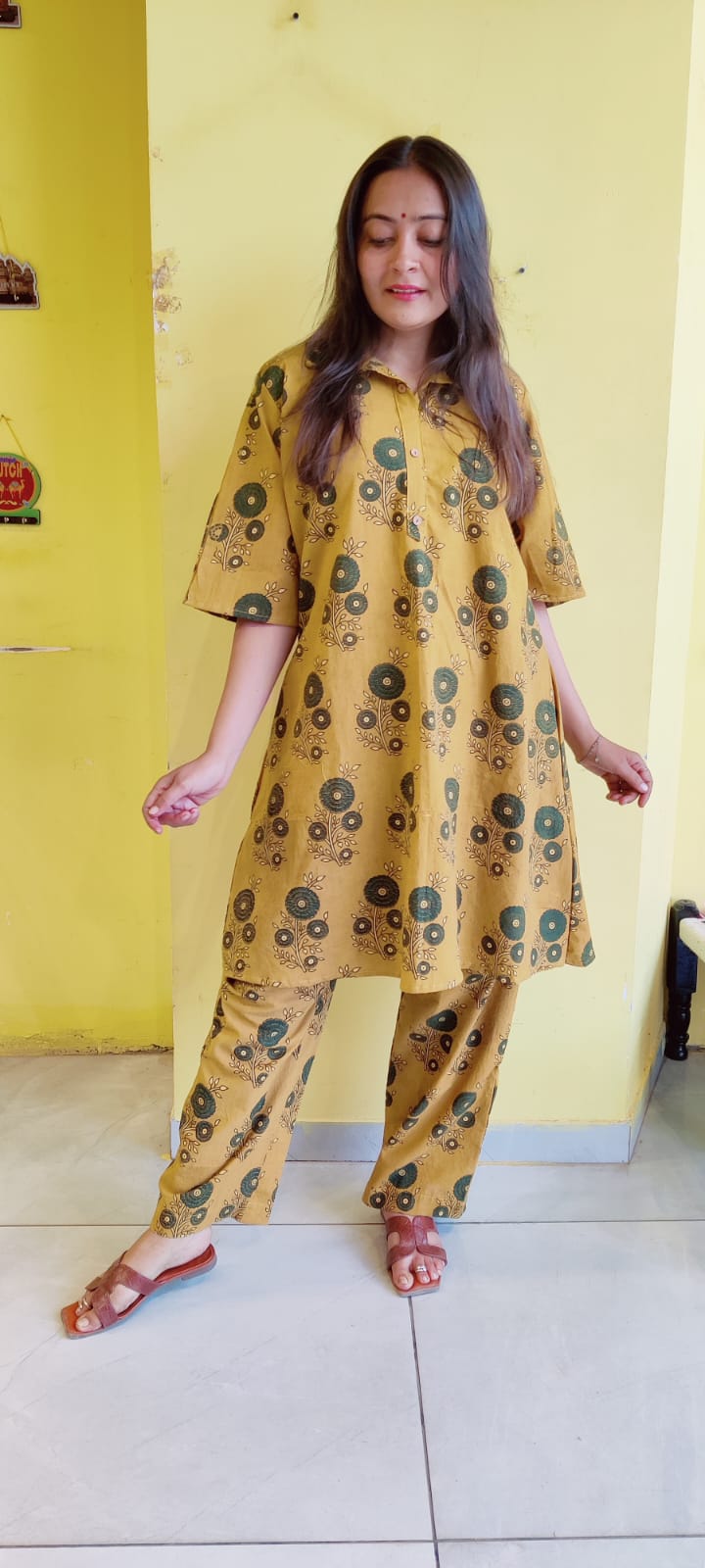 *Nehal*Natural handblock cotton co-ord sets