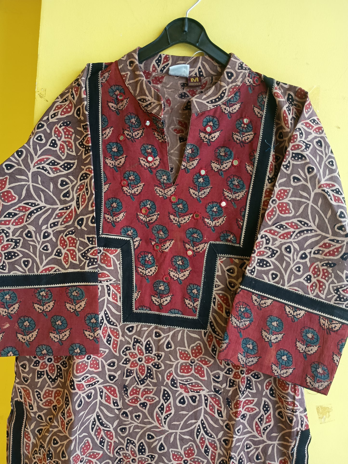 "Cheena" Natural cotton coller neck kurti