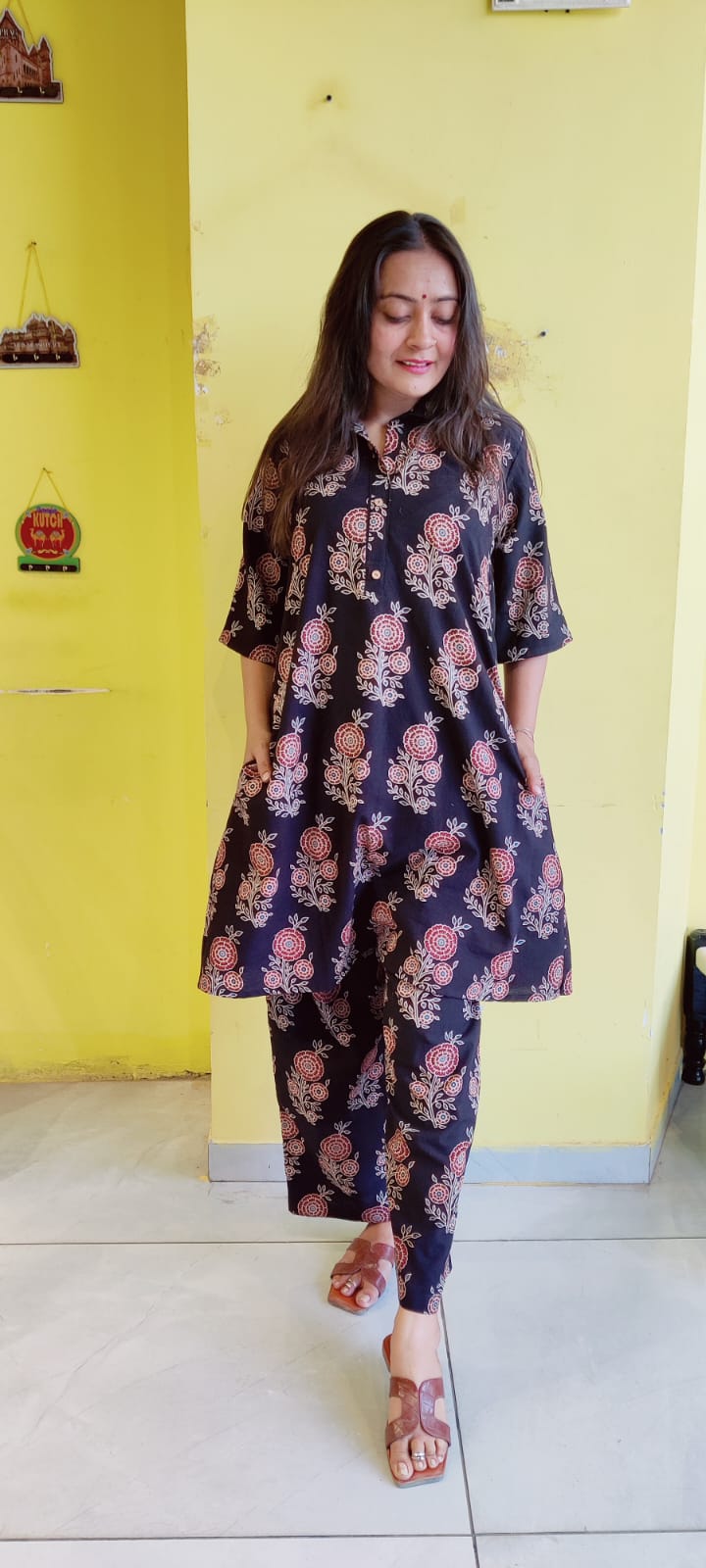 *Nehal*Natural handblock cotton co-ord sets