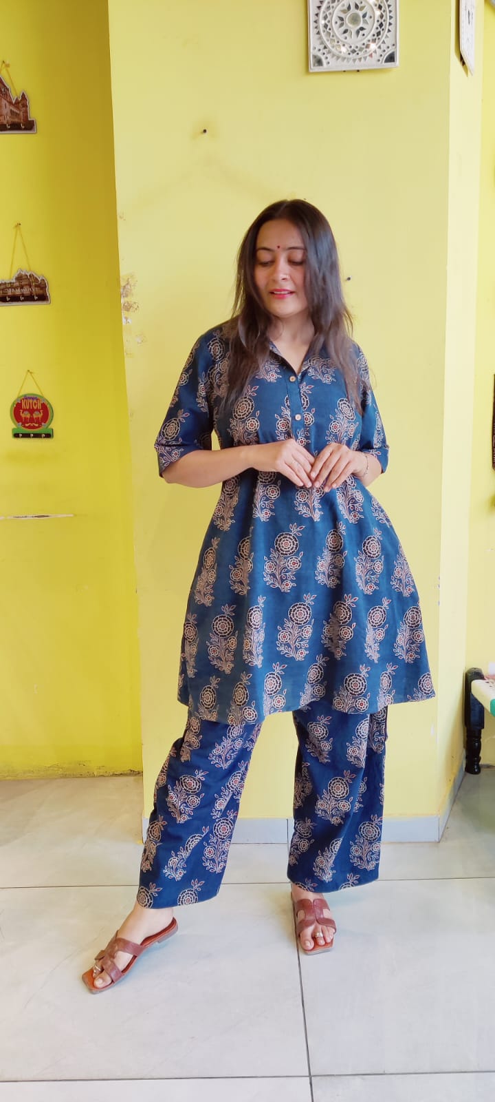 *Nehal*Natural handblock cotton co-ord sets
