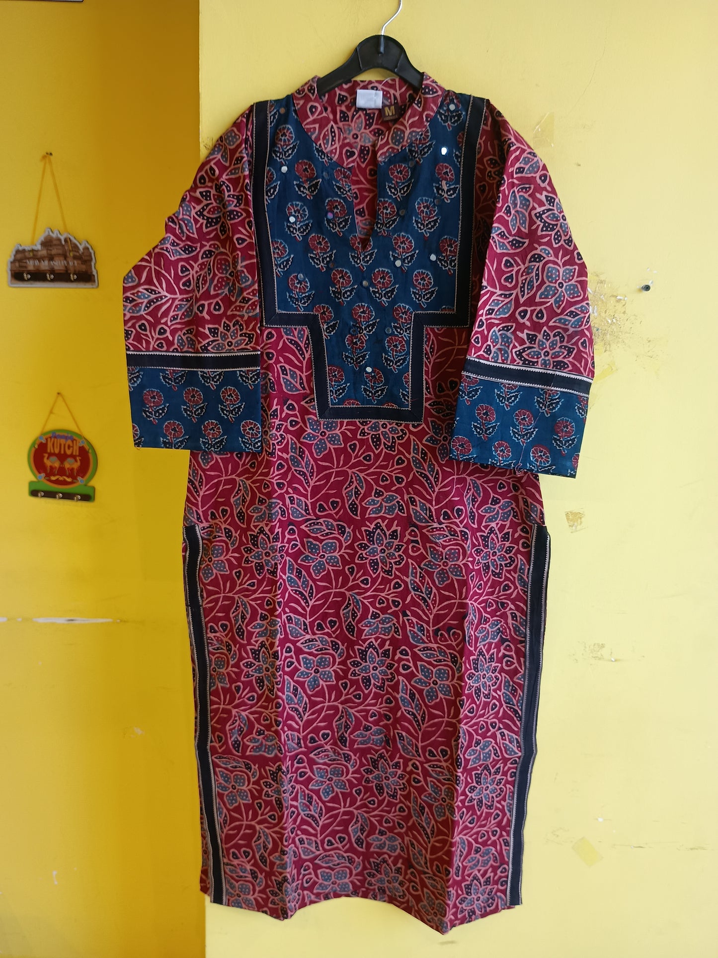 "Cheena" Natural cotton coller neck kurti