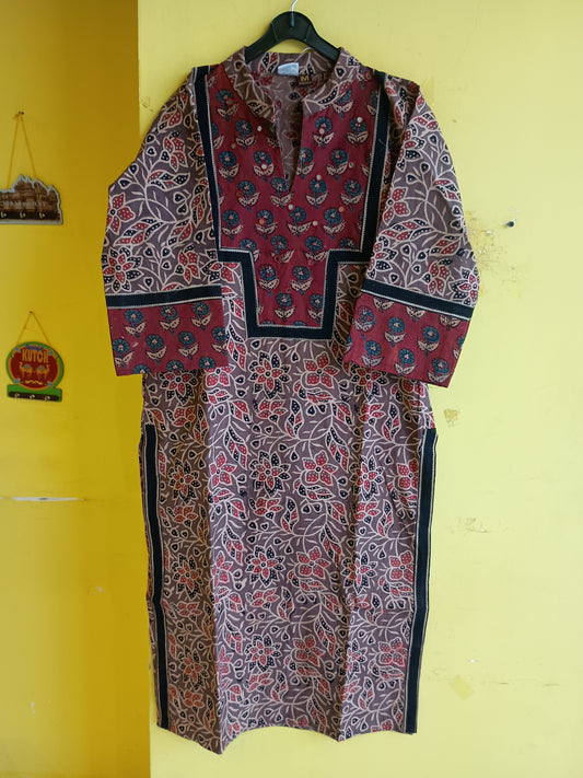 "Cheena" Natural cotton coller neck kurti