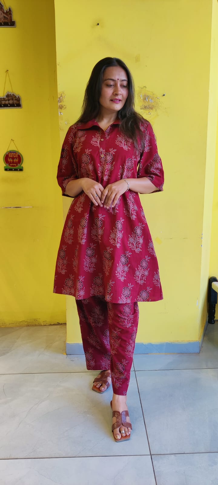 *Nehal*Natural handblock cotton co-ord sets