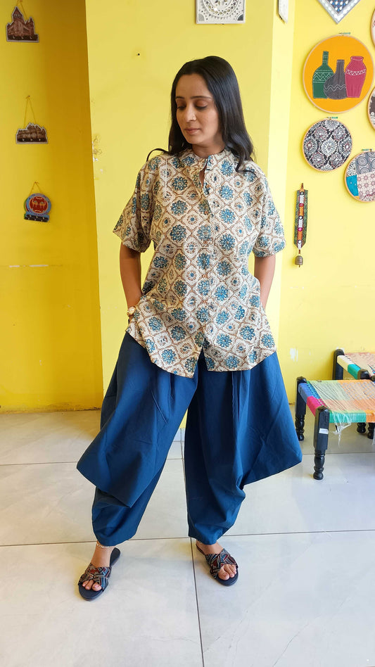 *Mistha*Natural cotton kurti with goro pant co-ord set
