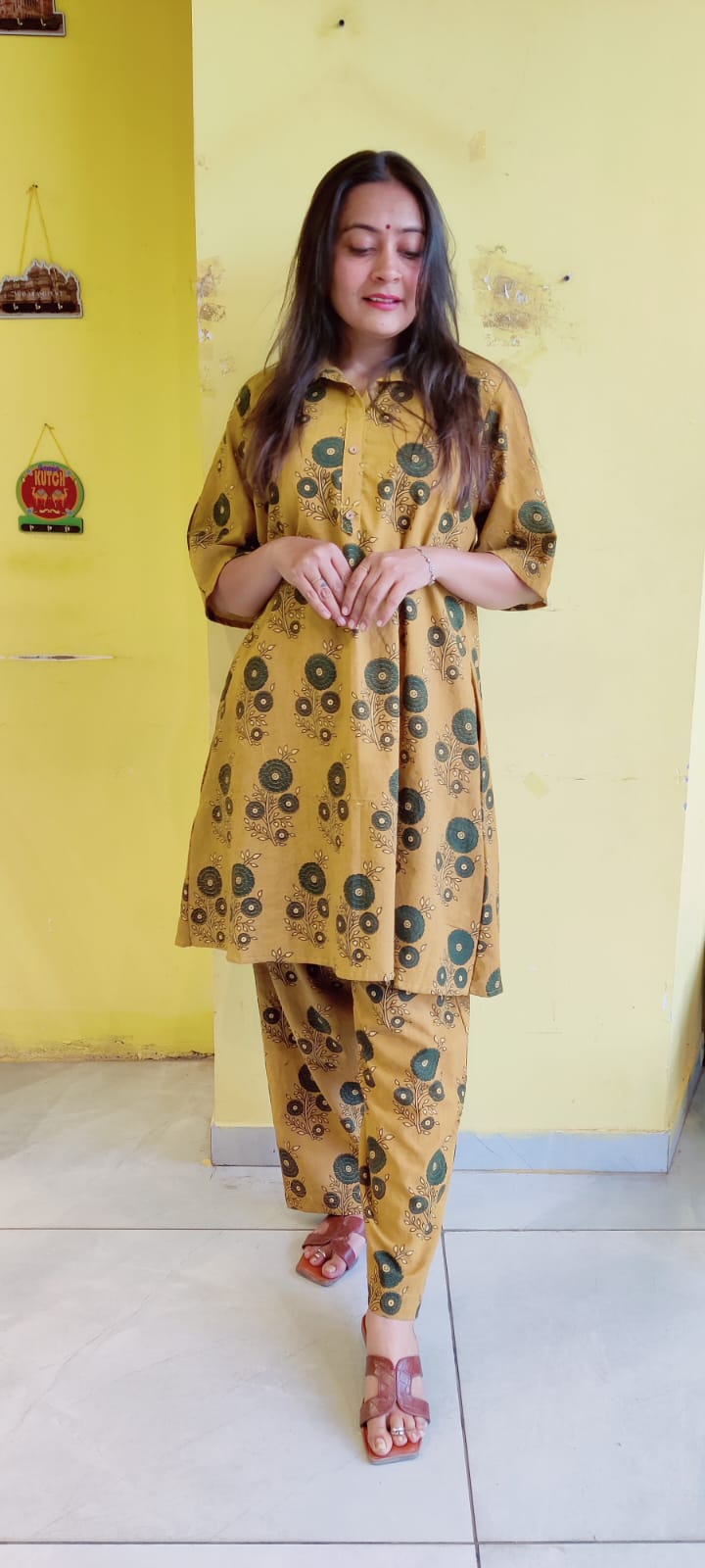 *Nehal*Natural handblock cotton co-ord sets