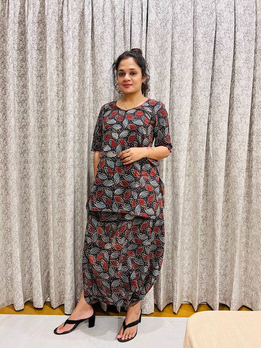 'Mayra' New Natural cotton dhoti co-ord set