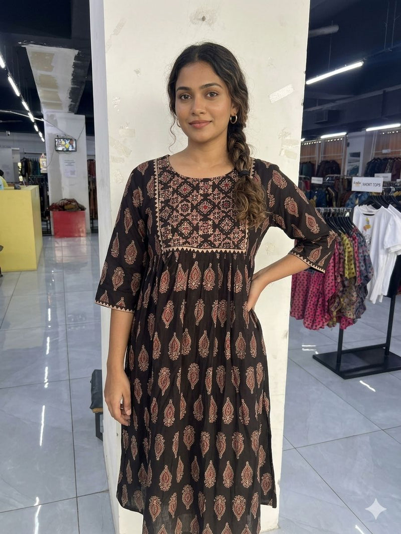 KATHA PATCH WORK STYLE FROCK STYLE KURTI