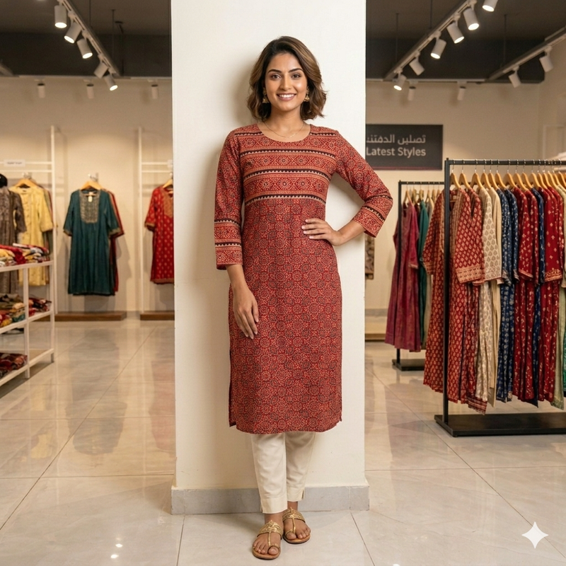 AJRAKH KURTI NEW