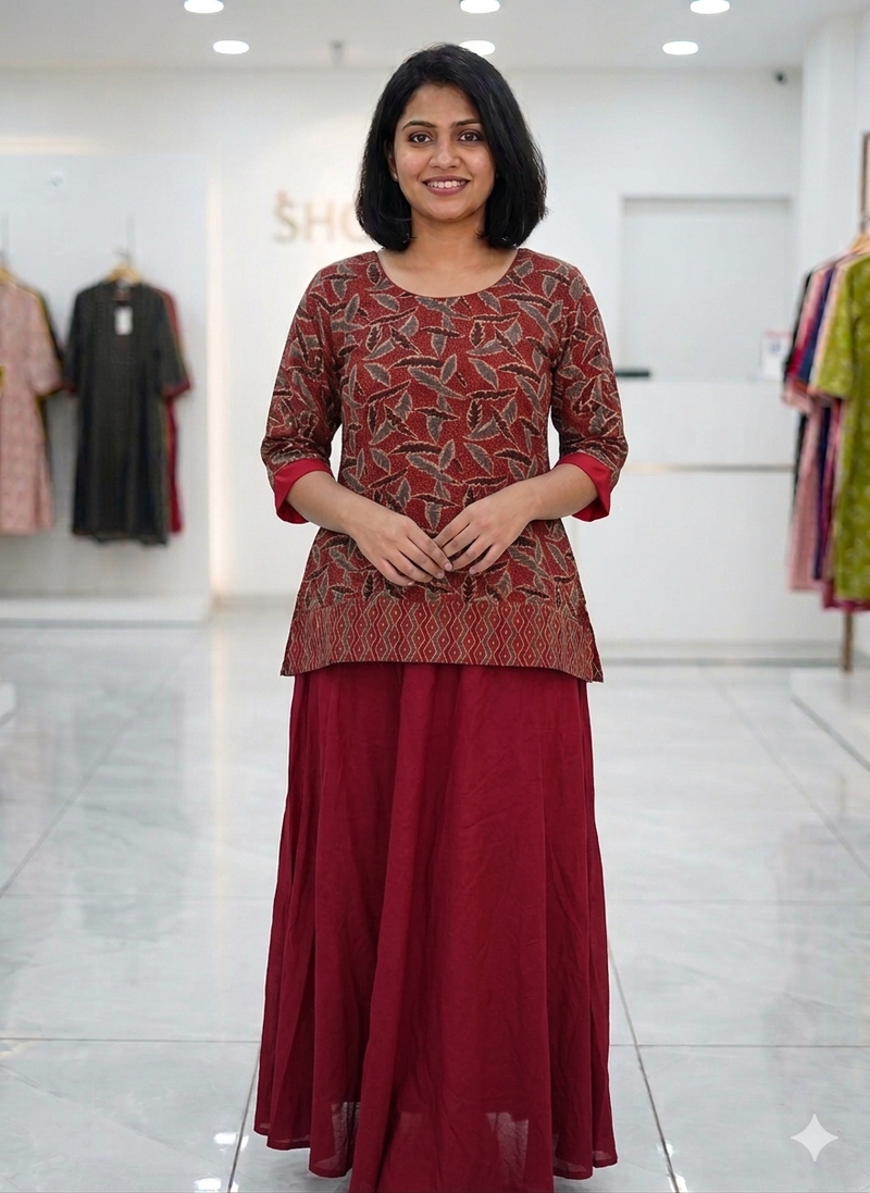 NATURAL AFGHANI CO_ORD SET