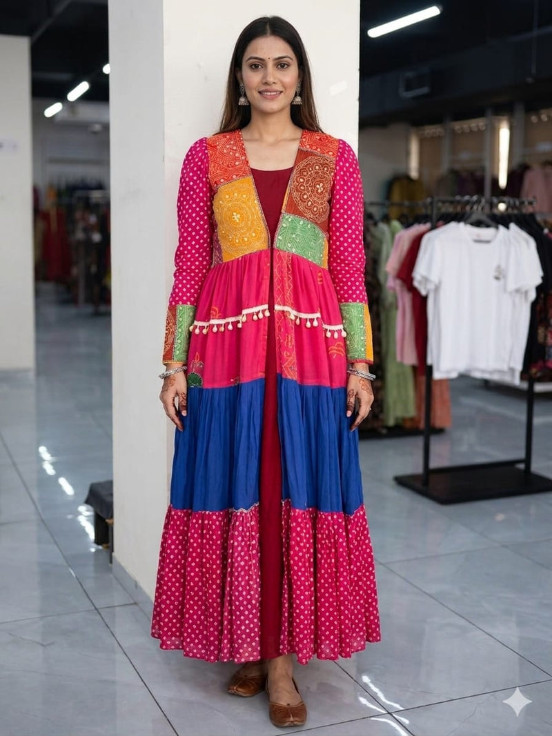 BANDHANI VINTAGE LONG JACKET