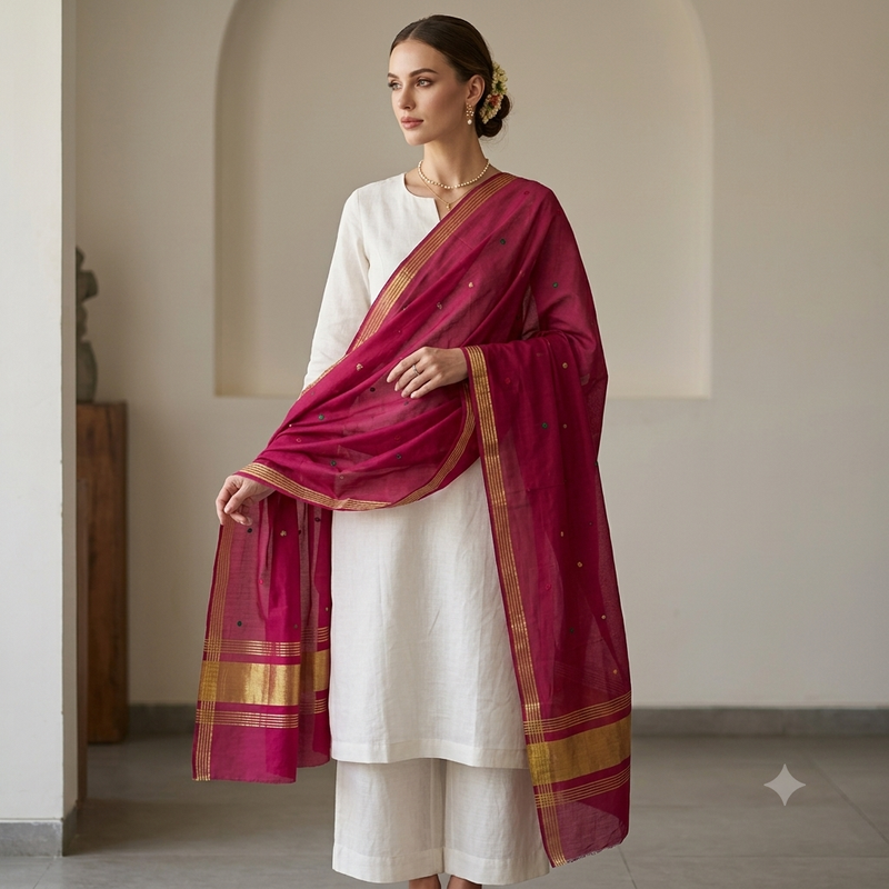 SILK TIKKI DUPATTA DUPATTA