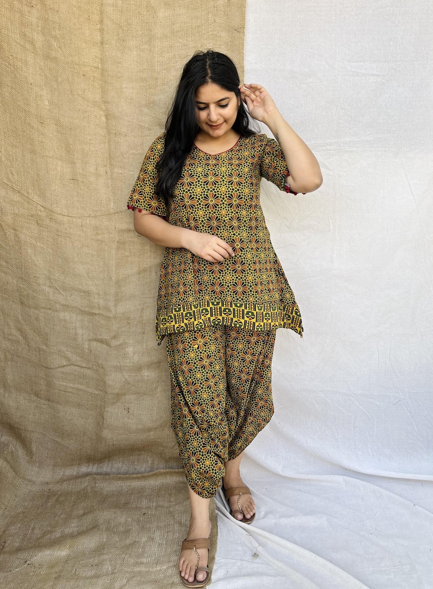 "LEEMA" NATURAL COTTON CO-ORD SET