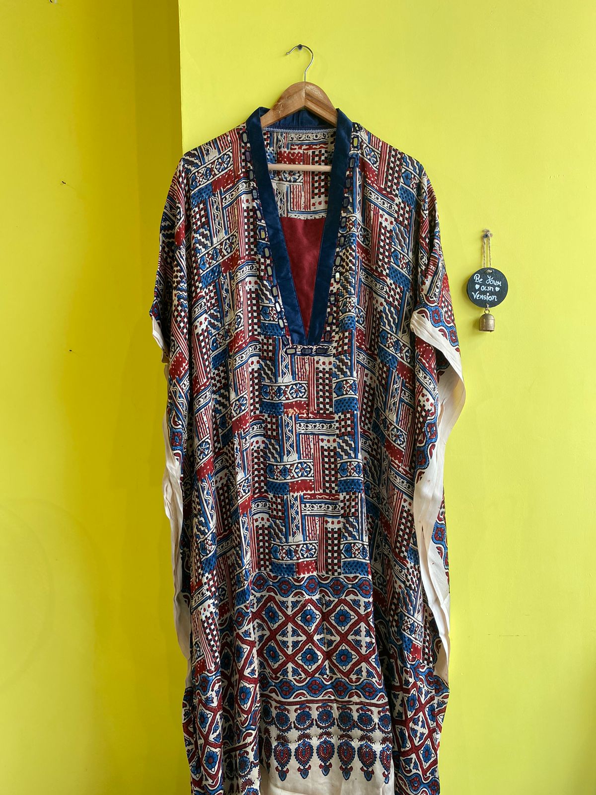 "GITA" MODAL MIRROR WORK KAFTAN