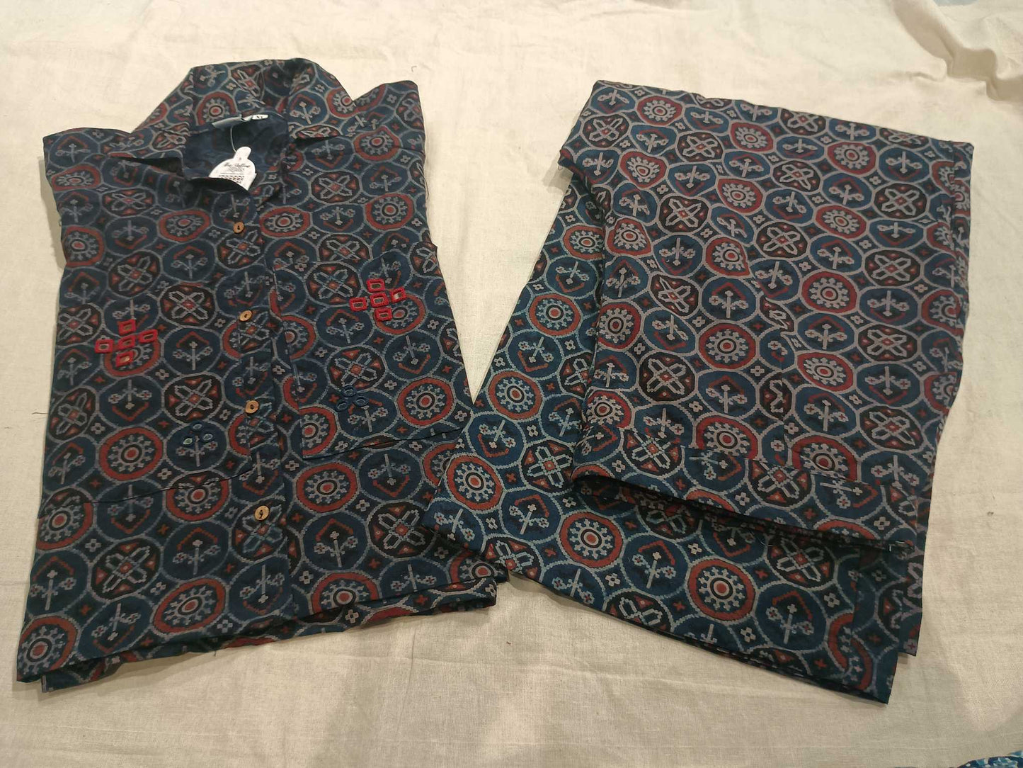 "Kritika" natural cotton co-ord set