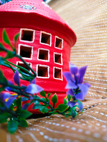 beautifully Hand made and hand printed terracotta huts