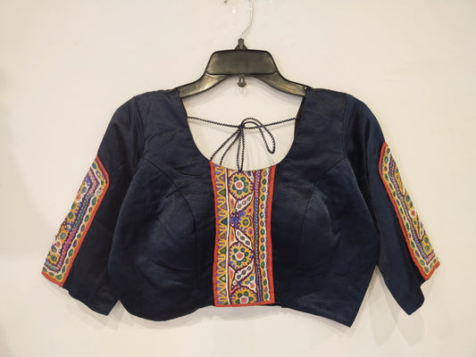 "Kriva" Mashroo hand work blouse