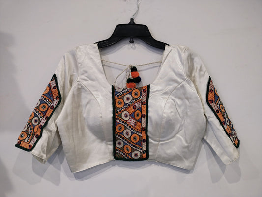 "Kriva" Mashroo kutchi work blouses