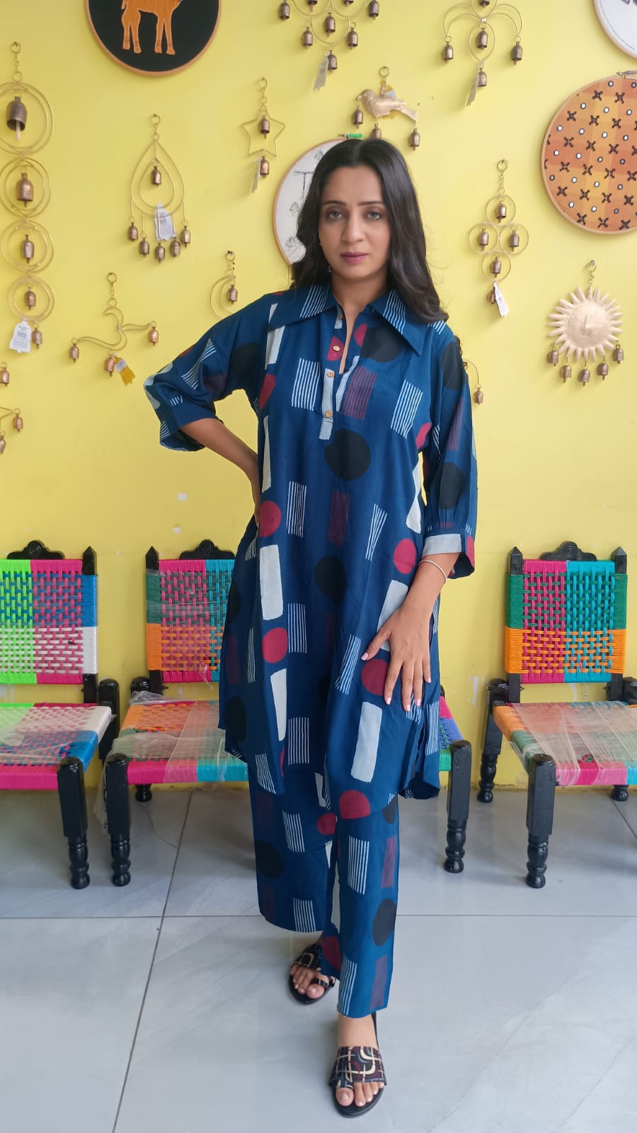 "Vanya" Semi rayon cotton co-ord set
