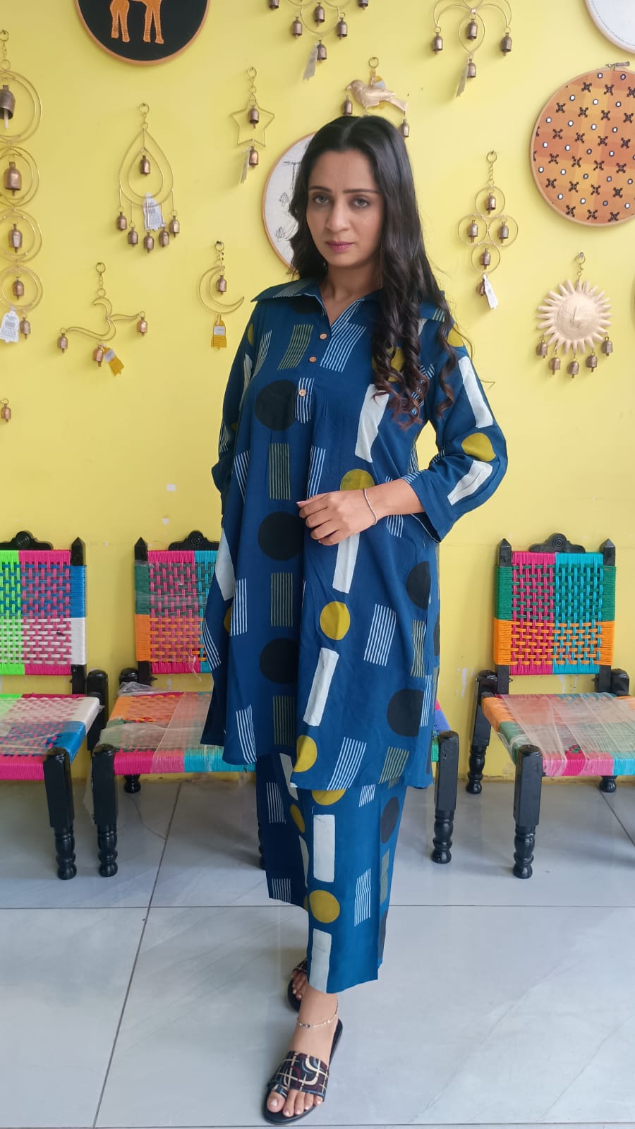 "Vanya" Semi rayon cotton co-ord set