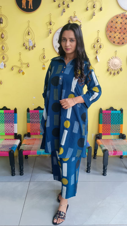 "Vanya" Semi rayon cotton co-ord set