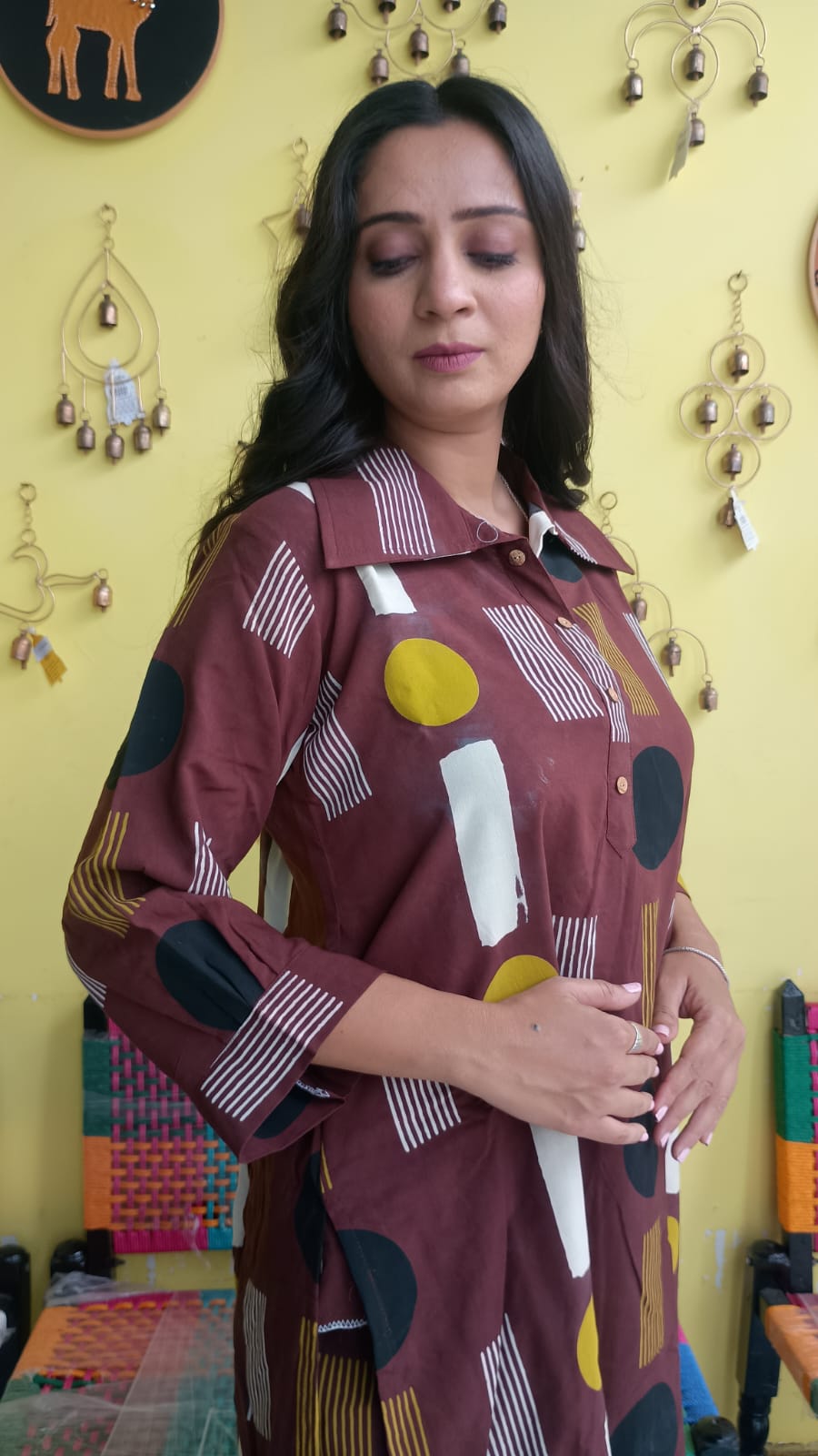 "Vanya" Semi rayon cotton co-ord set