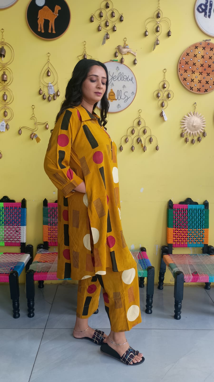 "Vanya" Semi rayon cotton co-ord set