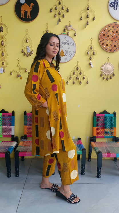"Vanya" Semi rayon cotton co-ord set