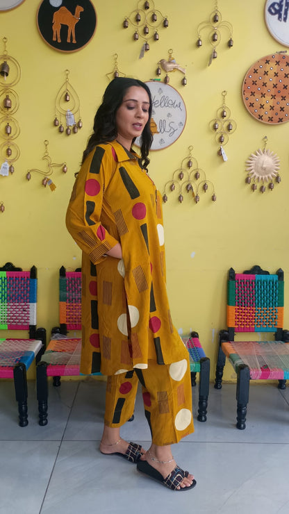 "Vanya" Semi rayon cotton co-ord set