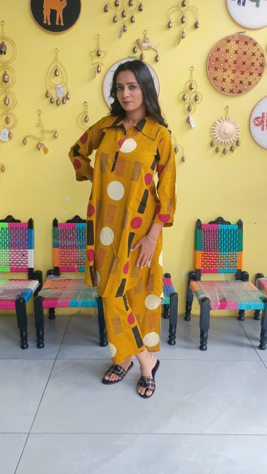 "Vanya" Semi rayon cotton co-ord set