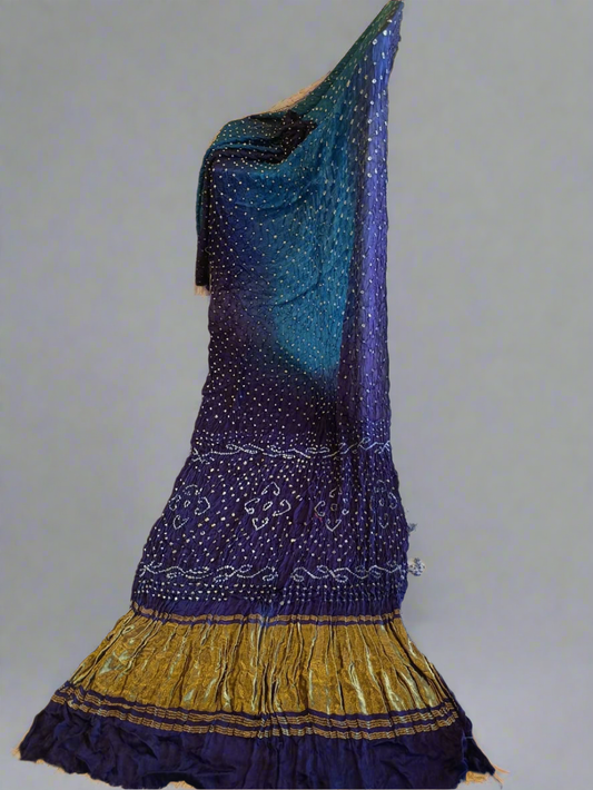 *Yamini*Modal double colour bandhej saree