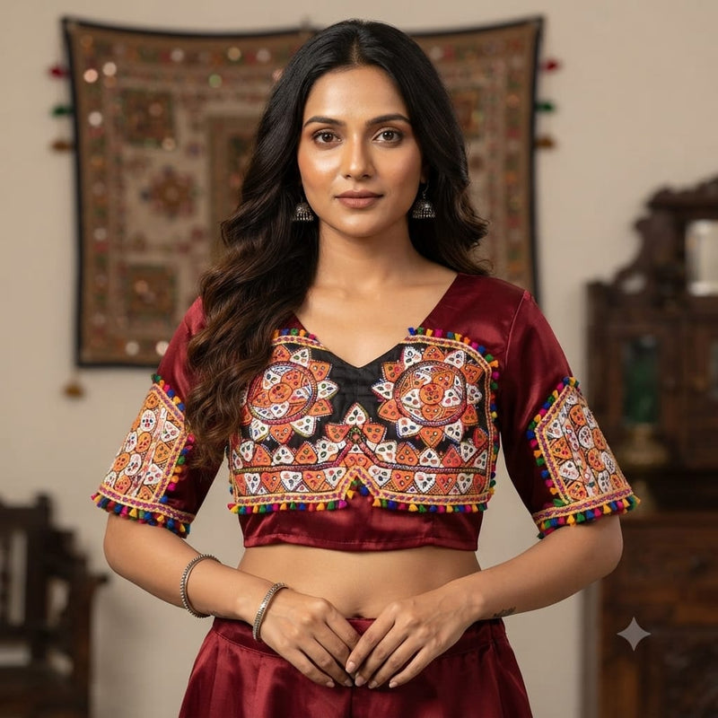 Raas Ranjan Mashroo Blouse