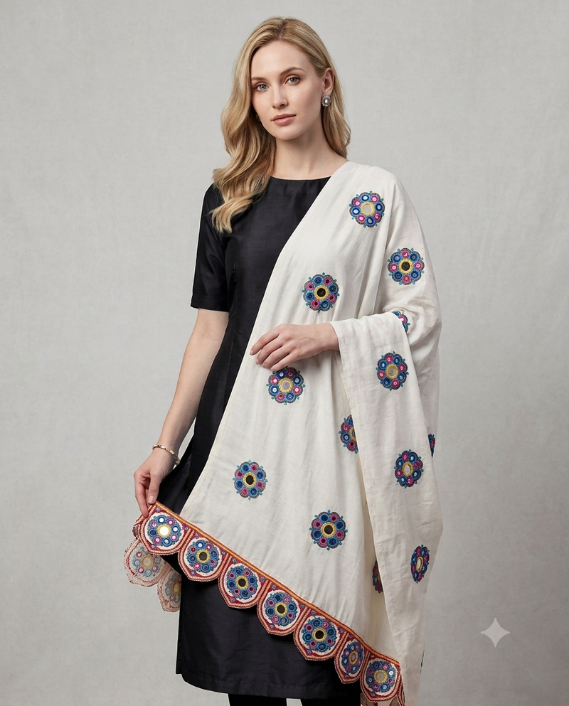 RAYON EMBROIDERY DUPATTA