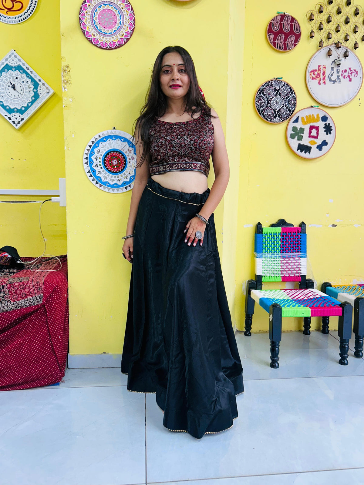 Mashroo Handwork back design Blouse Raasrang