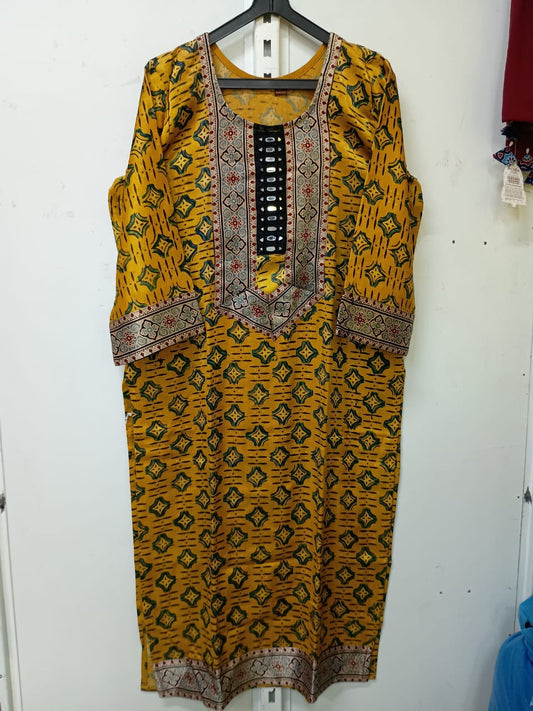 "Naity" mashroo mirror work kurti