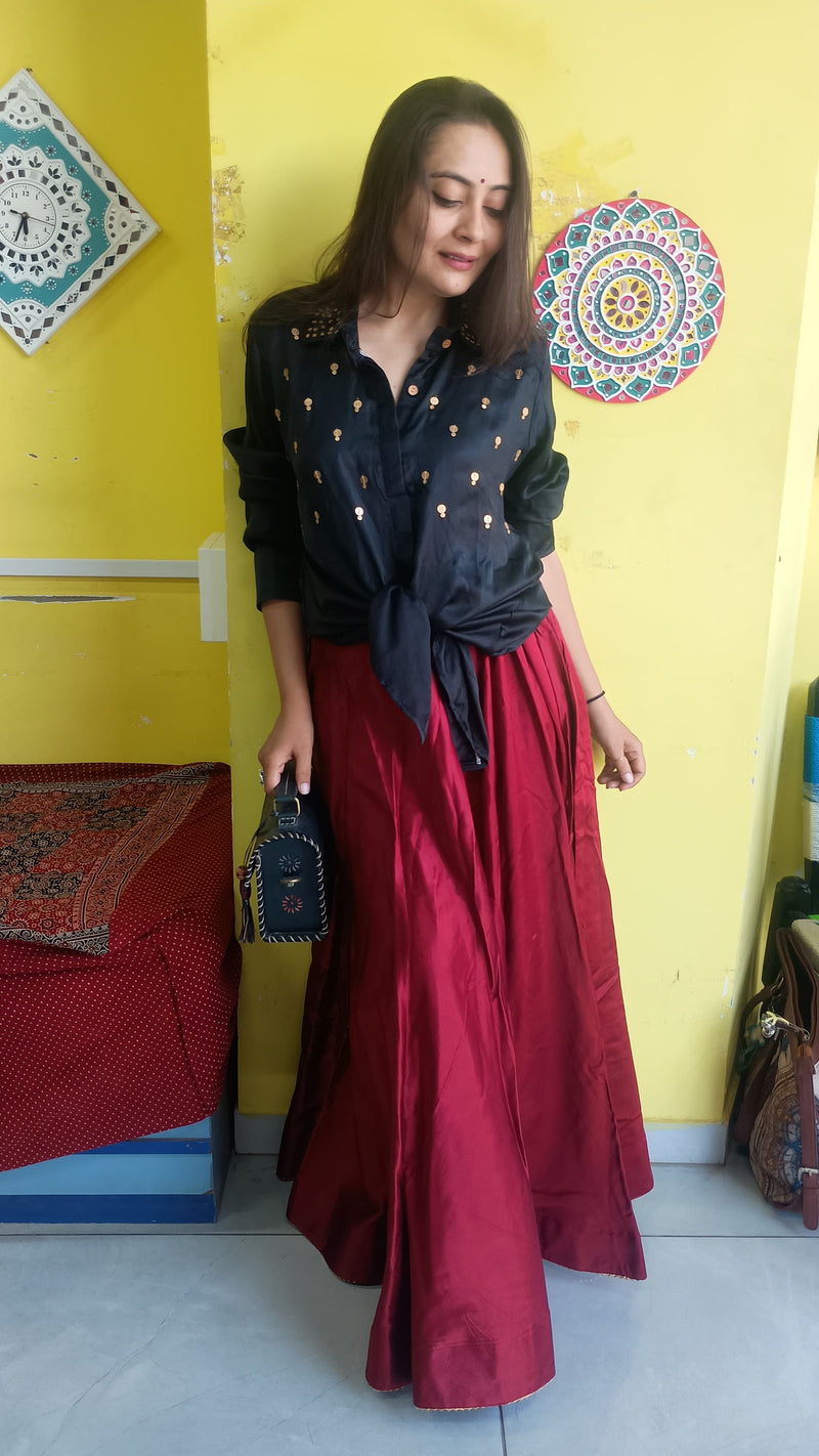 Sitara — Tikki Handwork Festive Shirt