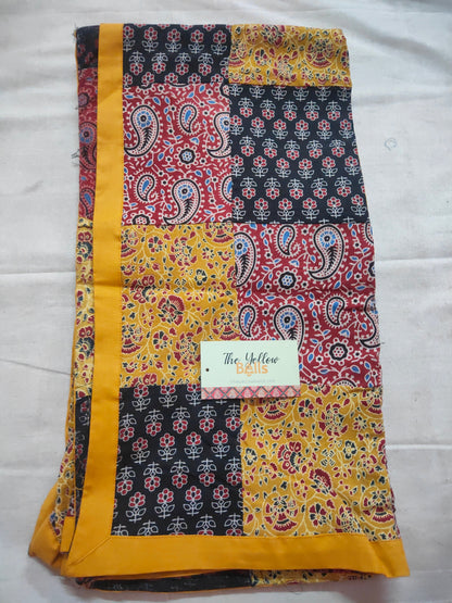 'Kavya' semi Natural cotton patch work dupatta