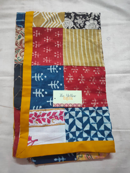 'Kavya' semi Natural cotton patch work dupatta