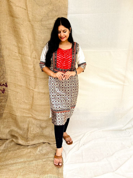 'NAITY' MASHROO PATCH WORK KURTI